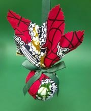 Load image into Gallery viewer, African Print Bauble with Ribbon Finish