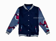 Load image into Gallery viewer, Cheers Navy Varsity Jacket (Unisex)