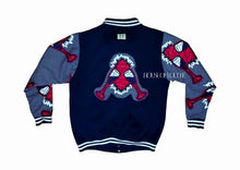 Load image into Gallery viewer, Cheers Navy Varsity Jacket (Unisex)