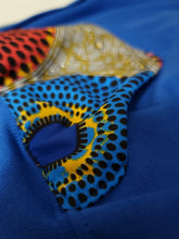 Load image into Gallery viewer, African print hoodie, blue, childrens, unisex, pink, green, blue, orange, yellow
