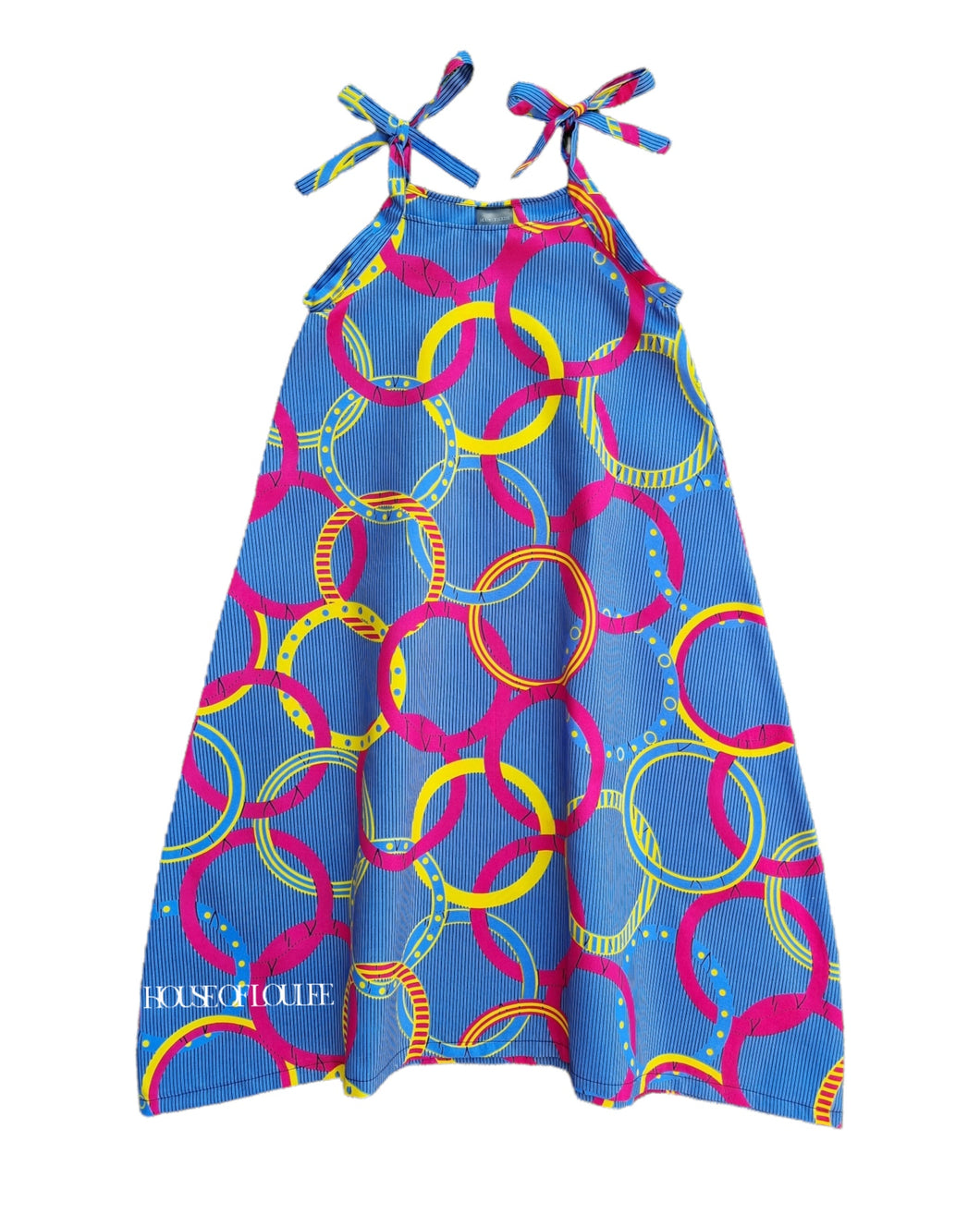 Multicoloured Hula Hoop Midi Dress