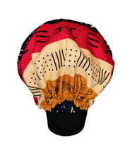 Load image into Gallery viewer, Symbolic Stripes Soft Satin Lined Beauty Bonnet
